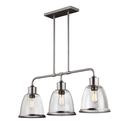 HOBSON 3lt lampa wisząca Satin Nickel Feiss Elstead Lighting FE/HOBSON/3P SN